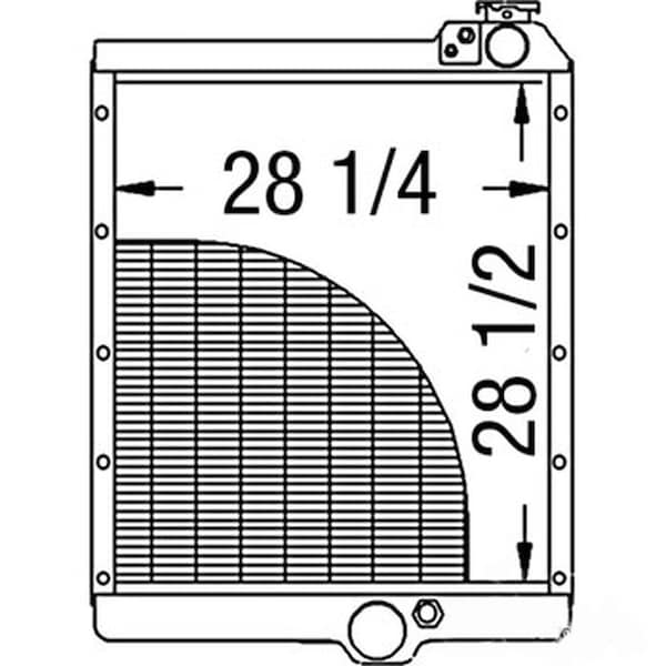 Aftermarket AR1242 Radiator Fits Case-IH International Harvester 7220 7230 8910 8920 8930 140501A2 - main